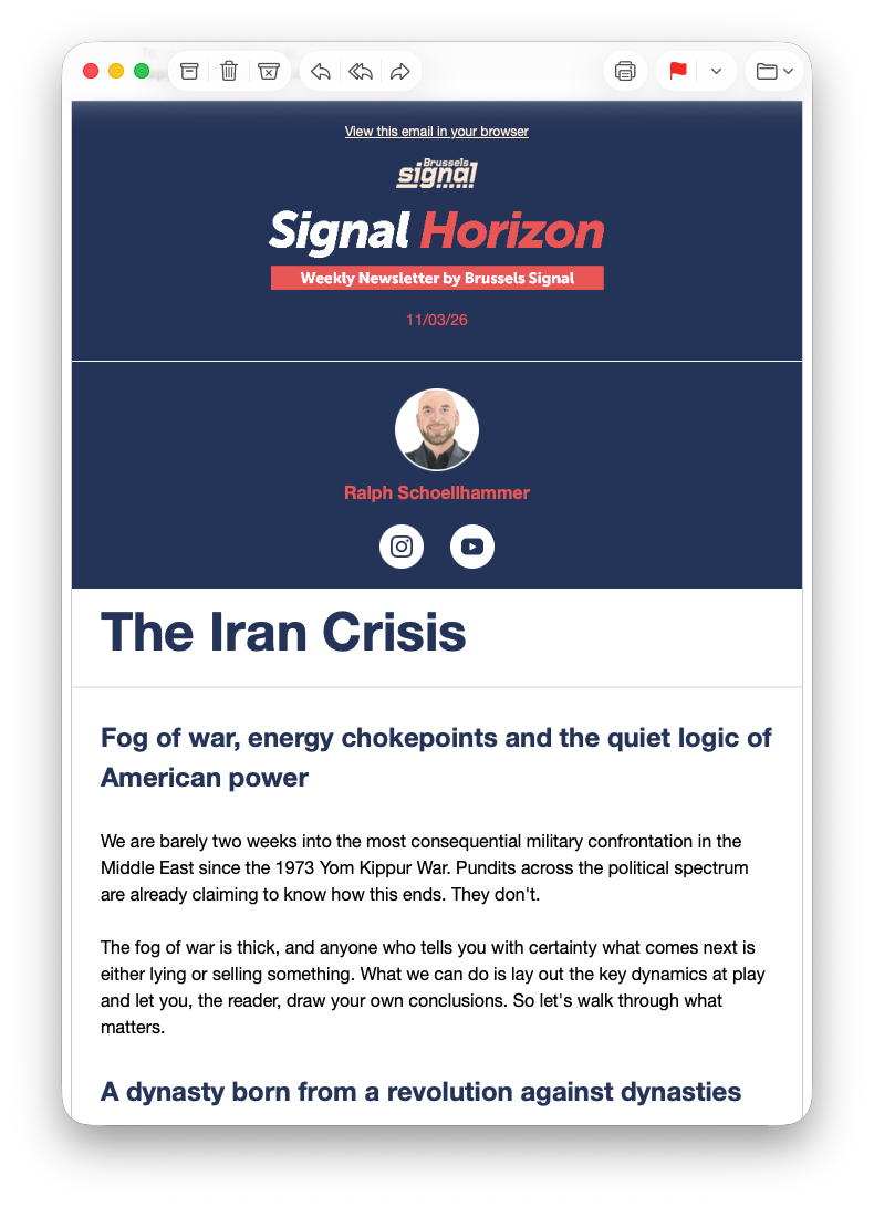 Signal Horizon Newsletter Preview