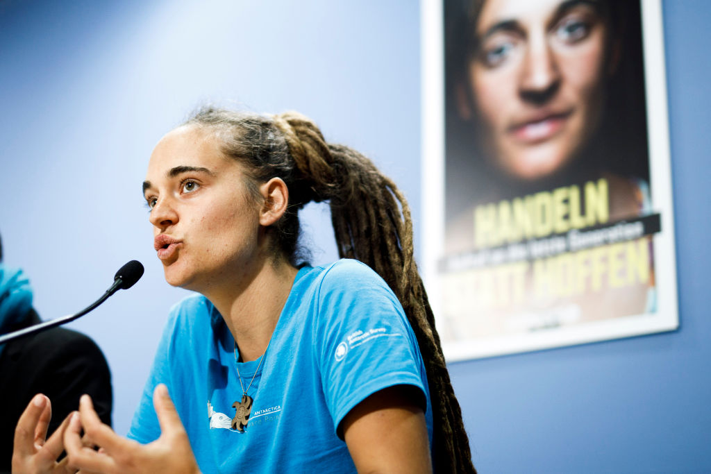 Politicians from Italy's ruling political parties have expressed outrage after Carola Rackete, the captain of a controversial migrant rescue ship, was made a candidate for the forthcoming European elections in 2024. (Photo by Carsten Koall/Getty Images)