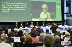MEPs from the Identity and Democracy have called on the European Union to abolish one of its oldest institutions, which they have described as one of the "most useless" within the bloc. (EPA-EFE/OLIVIER HOSLET)