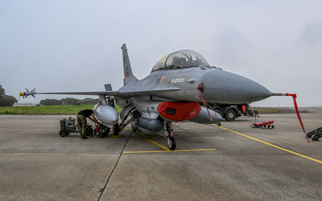 Ukraine has given up on being able to deploy advanced Western F-16 fighter jets this year, a spokesman for the country's air force has said. (Photo by Horacio Villalobos#Corbis/Getty Images)
