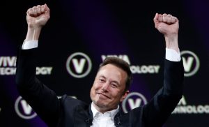 Giorgia Meloni's Italian government is reportedly in talks to host the forthcoming cage fight between Twitter owner Elon Musk and Facebook founder Mark Zuckerberg. (Photo by Chesnot/Getty Images)