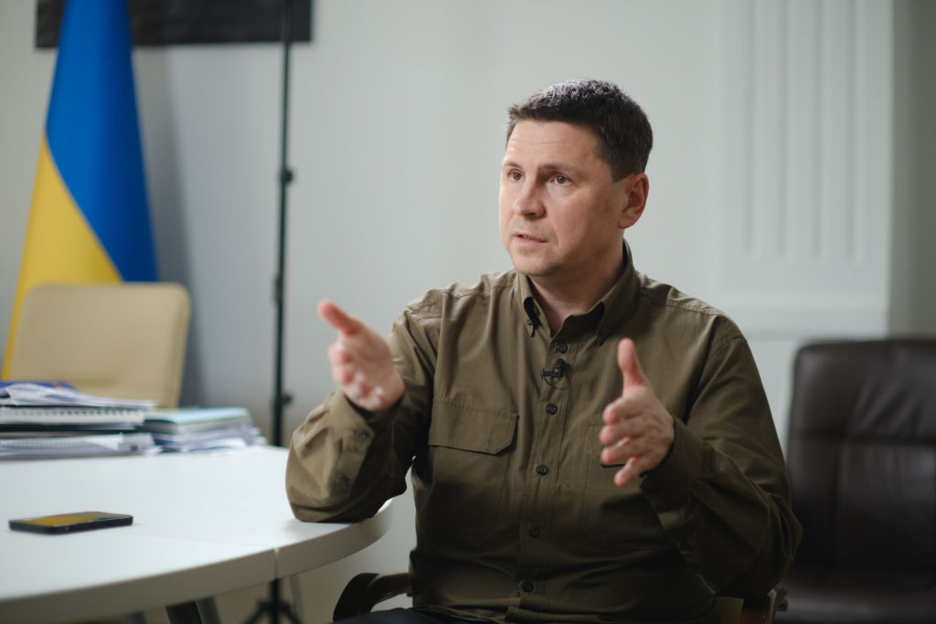 Kyiv has branded suggestions that it surrender land to Russia for the sake of achieving peace as "ridiculous" and "absolutely unacceptable". (Photo by Vitalii Nosach/Global Images Ukraine via Getty Images)