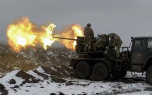 A senior figure within Ukraine's security establishment has suggested that World War III has already begun with Russia's invasion of Ukraine. (EPA-EFE/SERGEY SHESTAK)