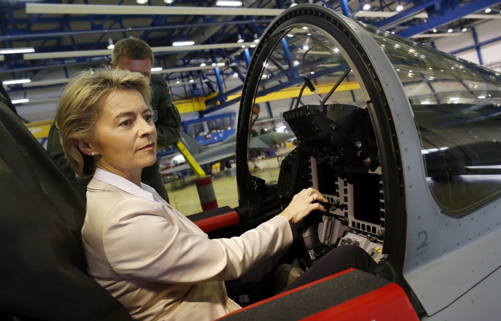 The European Commission's climate-loving President, Ursula von der Leyen, took nearly 60 separate private jet trips over the last two years, German news outlets are reporting. (EPA/FELIPE TRUEBA)