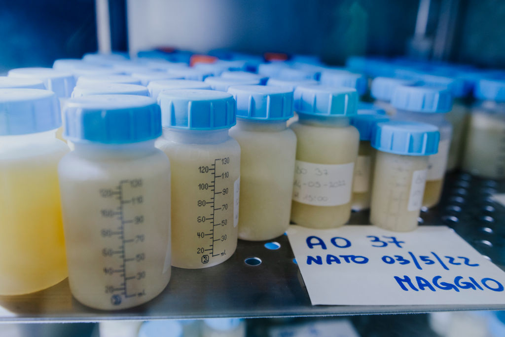 The European Parliament has approved a draft regulation calling for EU controls on breast milk, sperm, and other types of "substances of human origin" (SoHO).(Photo by Diana Bagnoli/Getty Images)