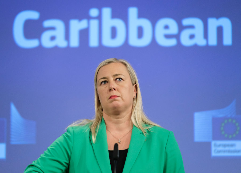 Commissioner for International Partnerships, Jutta Urpilainen, is currently being touted as the main centre-left candidate for Finland's next election, and is reported to be flirting with the possibility. (Photo by Thierry Monasse/Getty Images)