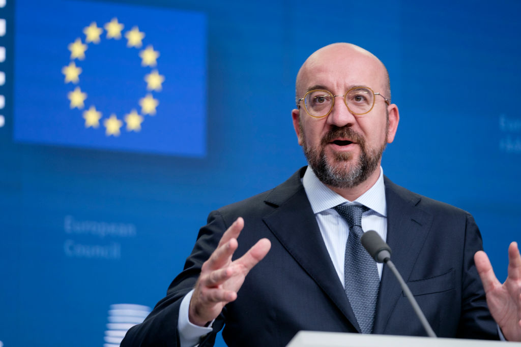 European Council President Charles Michel has been hunting for a luxury watch valued at around €20,000, Brussels Signal has learned. (Photo by Thierry Monasse/Getty Images)