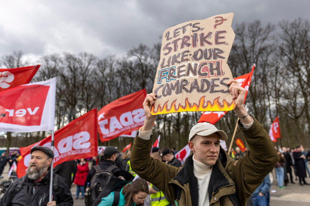The EU has openly predicted that Germany's economy will end 2023 in recession, with Eurocrats shrinking growth estimates for the entire bloc as a whole on September 11. (Photo by Maja Hitij/Getty Images)