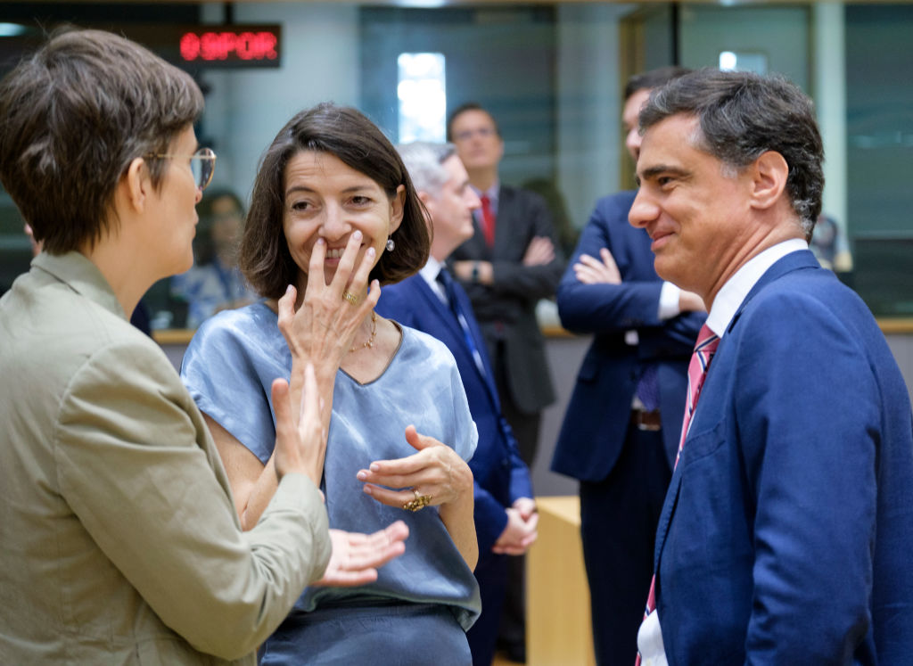 EU ministers from a number of national governments have called for the establishment of new pan-European taxes in order to fund the bloc's green agenda, as well as the reconstruction of Ukraine. (Photo by Thierry Monasse/Getty Images)