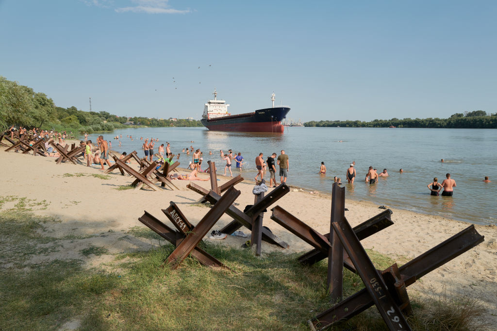 Ukraine said on Monday Russian drones had detonated on the territory of NATO member Romania during an overnight air strike on a Ukrainian port across the Danube River, but Bucharest denied its territory had been hit. (Photo by Getty Images/Getty Images)