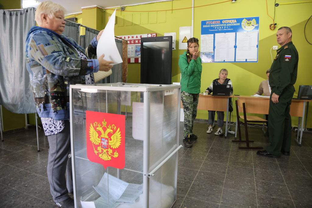 The European Union has lashed out at Moscow for holding Russian elections in occupied parts of Ukraine. (Photo by Contributor/Getty Images)