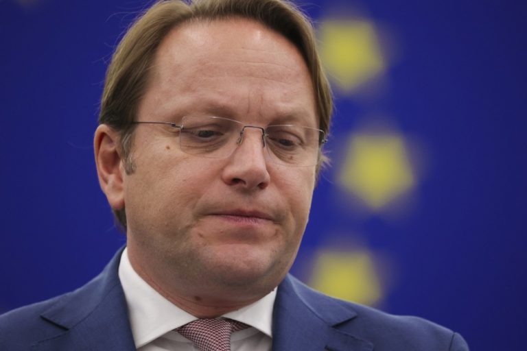 The majority of MEPs sitting on the EU's Committee on Budgetary Control committee (CONT) failed to show up to a meeting with the European Commission's Olivér Várhelyi on Palestine. (EPA-EFE/JULIEN WARNAND)
