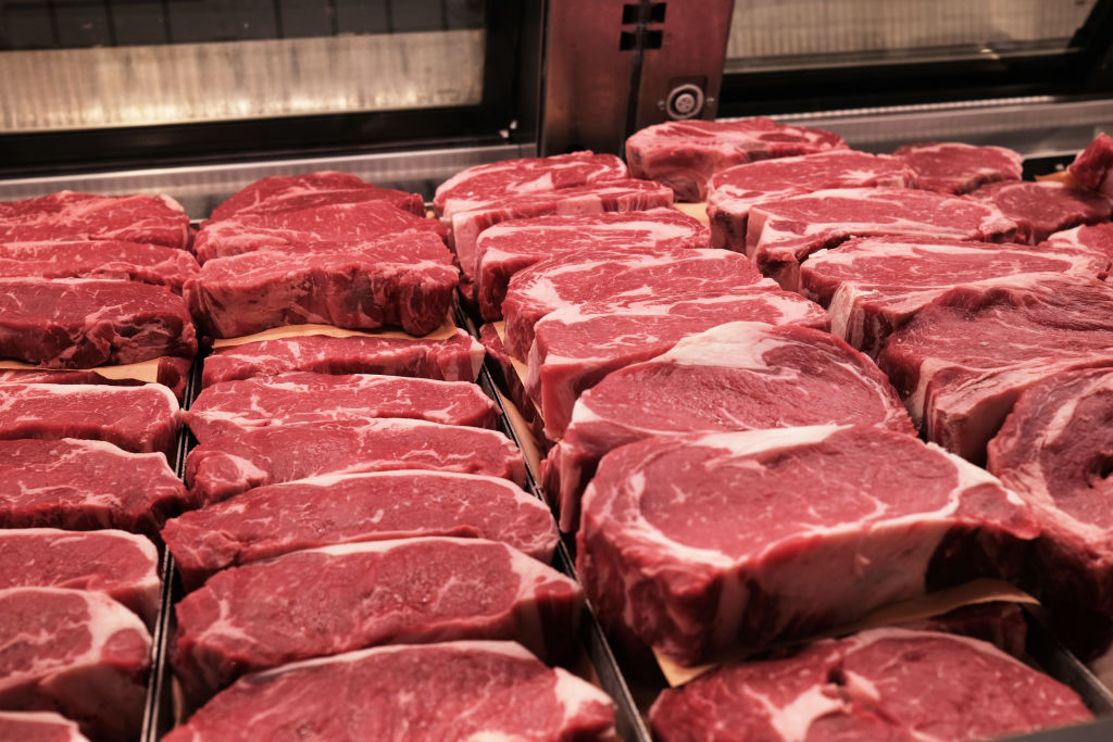 A tweet encouraging the public not to eat meat was axed by a state agency of the Irish government after backlash from farming organisations. (Photo by Spencer Platt/Getty Images)