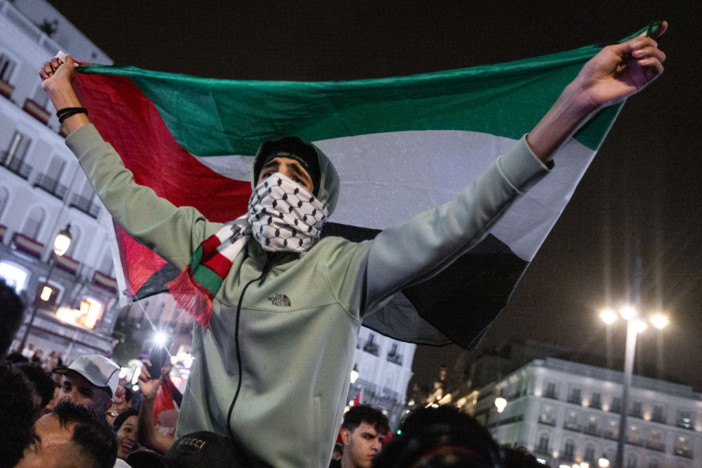 Leftists in Spain have demanded that the country's next government officially recognise the state of Palestine in return for them joining a planned rainbow coalition. (Photo by Aldara Zarraoa/Getty Images)