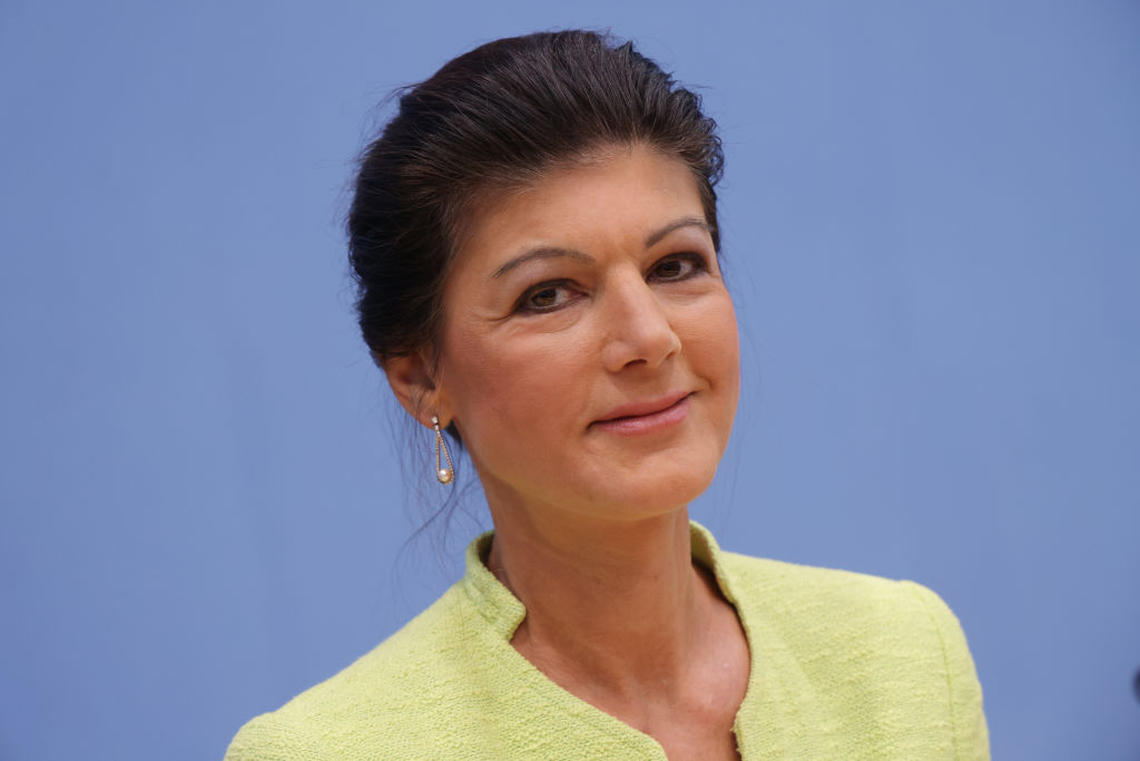 Sahra Wagenknecht, Germany's pre-eminent firebrand of left-wing politics, has left the Die Linke party and announced the creation of her own populist group. (Photo by Sean Gallup/Getty Images)
