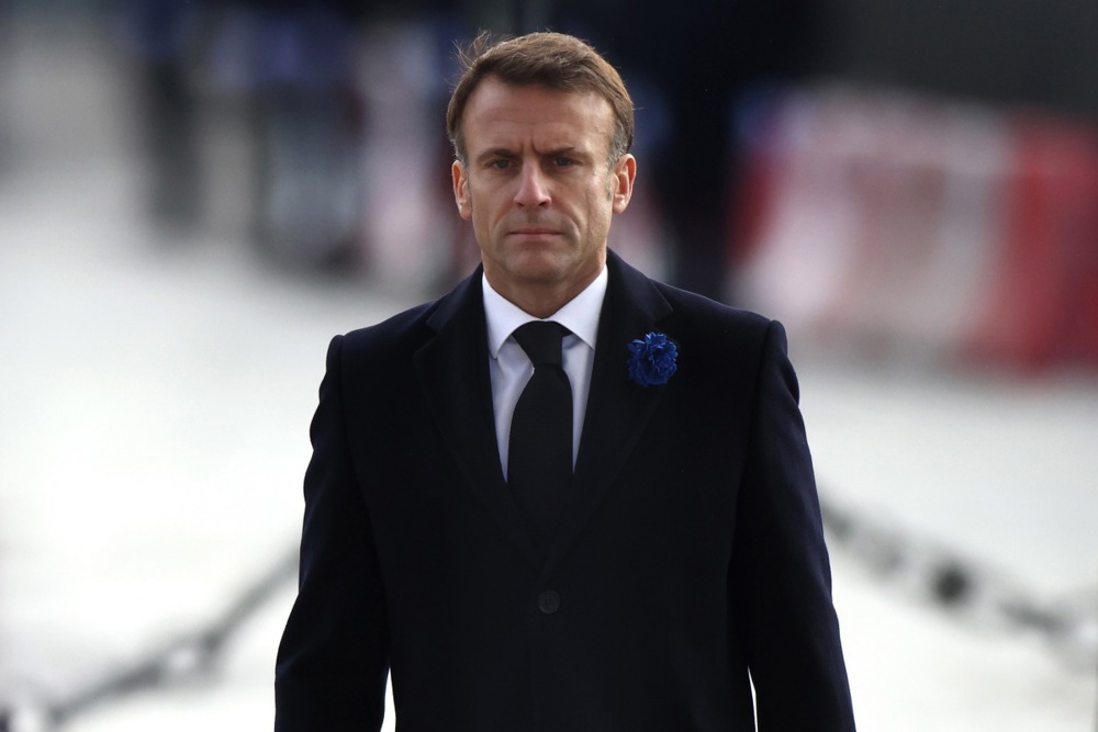 French President Emmanuel Macron has lashed out at several big tech firms for failing to properly censor the internet. (EPA-EFE/MOHAMMED BADRA / POOL)