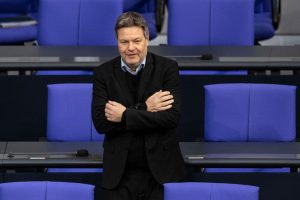 Robert Habeck, Germany's climate action and economic affairs minister, has turned on Chancellor Olaf Scholz amid an ongoing spending scandal. (Photo by Maja Hitij/Getty Images)