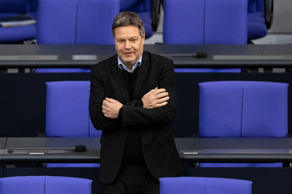 Robert Habeck, Germany's climate action and economic affairs minister, has turned on Chancellor Olaf Scholz amid an ongoing spending scandal. (Photo by Maja Hitij/Getty Images)