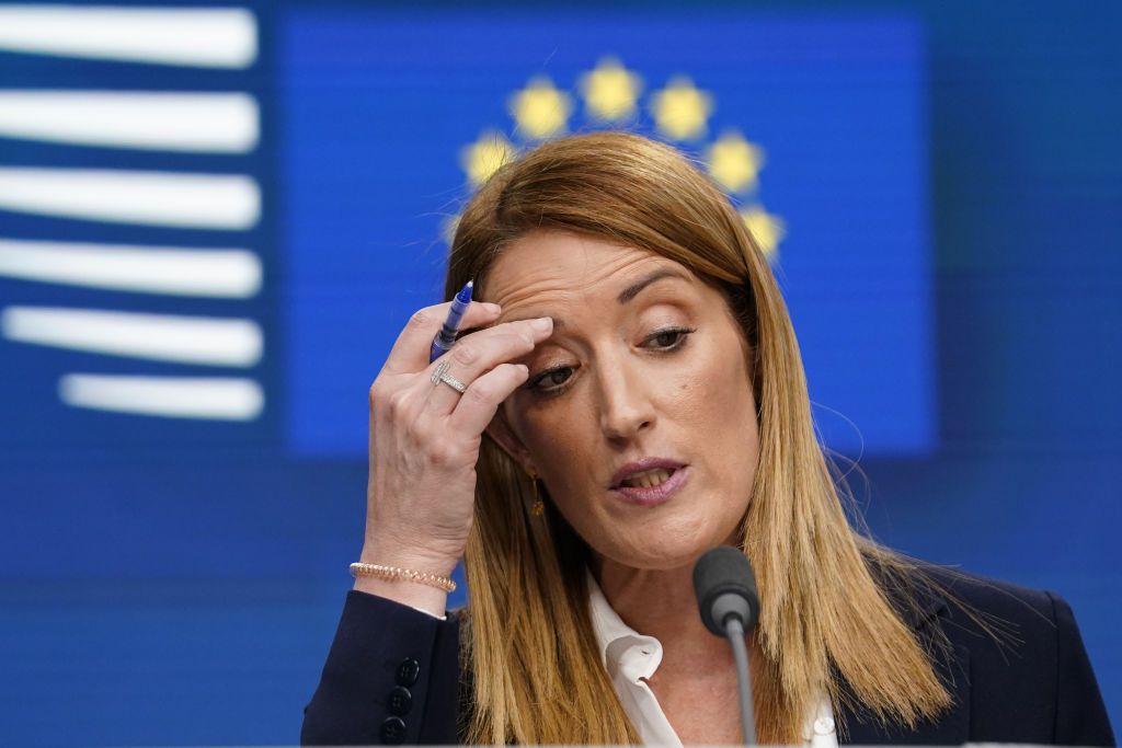 The EU, up until now, has done "too little" to deal with illegal immigration into the bloc, European Parliament President Roberta Metsola has admitted. (Photo by Pier Marco Tacca/Getty Images)
