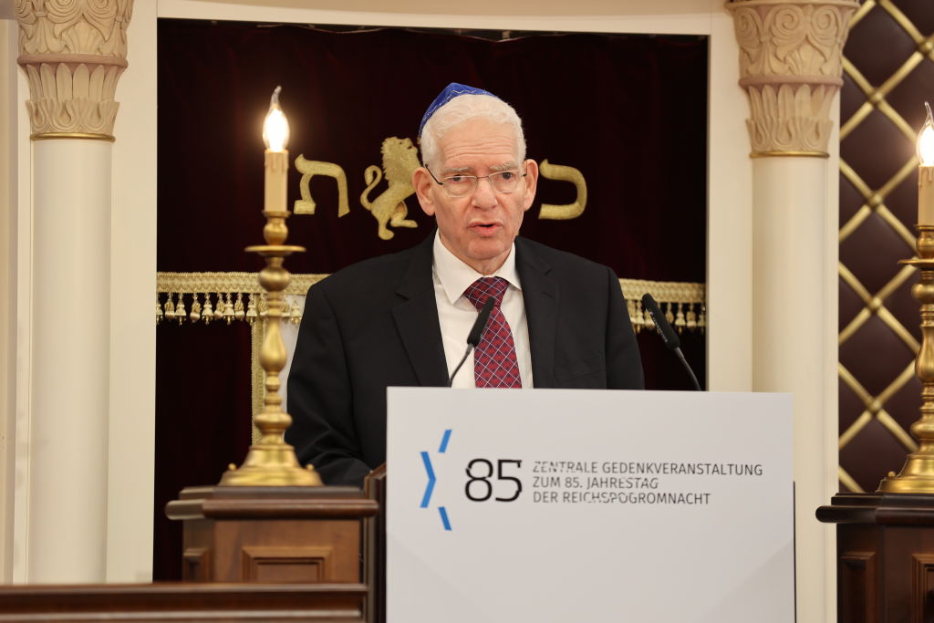 Berlin has recorded nearly 1,200 said to be 'related' to violence in the Middle East after the recent firebombing of a historic synagogue in the city. (Photo by Andreas Gora - Pool/Getty Images)