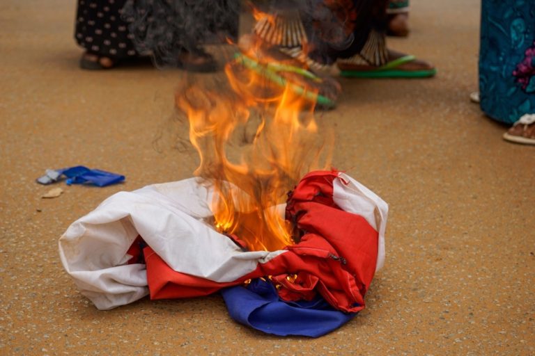 France is to close its embassy in Niger after the European state was unable to overturn a military coup in the country earlier this year. (EPA-EFE/ISSIFOU DJIBO)