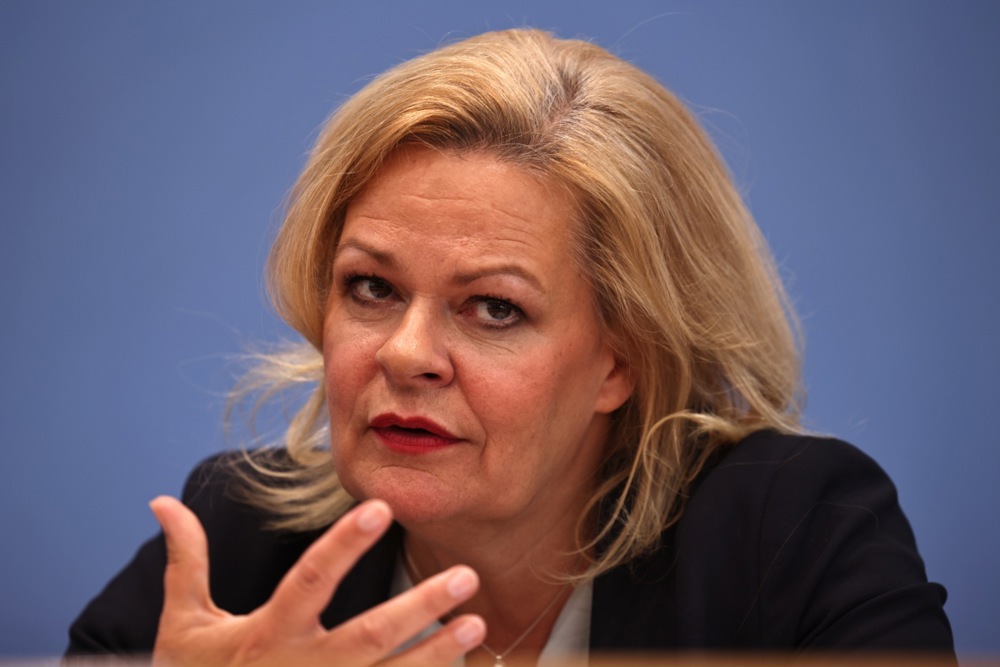 Germany's government has signed an agreement with Georgia aimed at limiting asylum claims coming from the country. (EPA-EFE/CLEMENS BILAN)