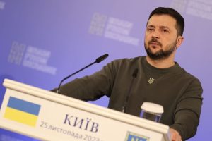Kyiv mayor Vitali Klitschko appears to have turned on President Volodymyr Zelenskyy, telling a Western media outlet that the Ukrainian president will be forced to "pay for [his] failures" both before and during the war. (Photo by Dmytro Larin /Global Images Ukraine via Getty Images)