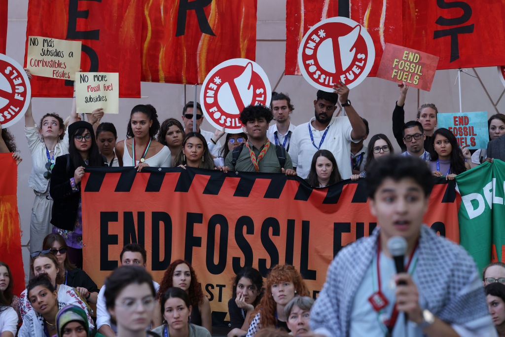 MEPs have attempted to bill the COP28 climate agreement as a worldwide commitment to "phase-out" fossil fuels. (Photo by Sean Gallup/Getty Images)