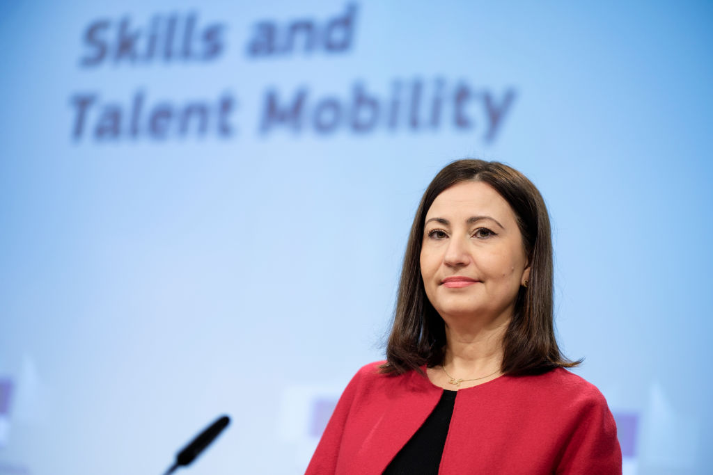 The European Union is a "valley of death" for economic business innovation, a commissioner for the bloc has told the World Economic Forum. (Photo by Thierry Monasse/Getty Images)