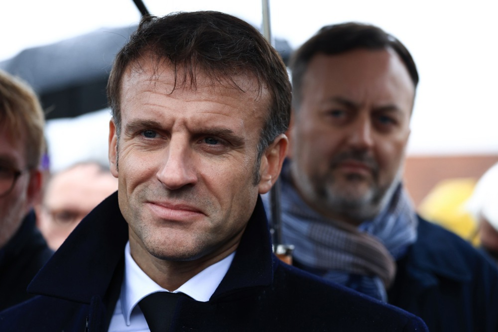French President Emmanuel Macron has announced he will hold a "great debate" event with hundreds of French farmers in the hopes of stemming ongoing protests. (EPA-EFE/AURELIEN MORISSARD / POOL MAXPPP OUT)
