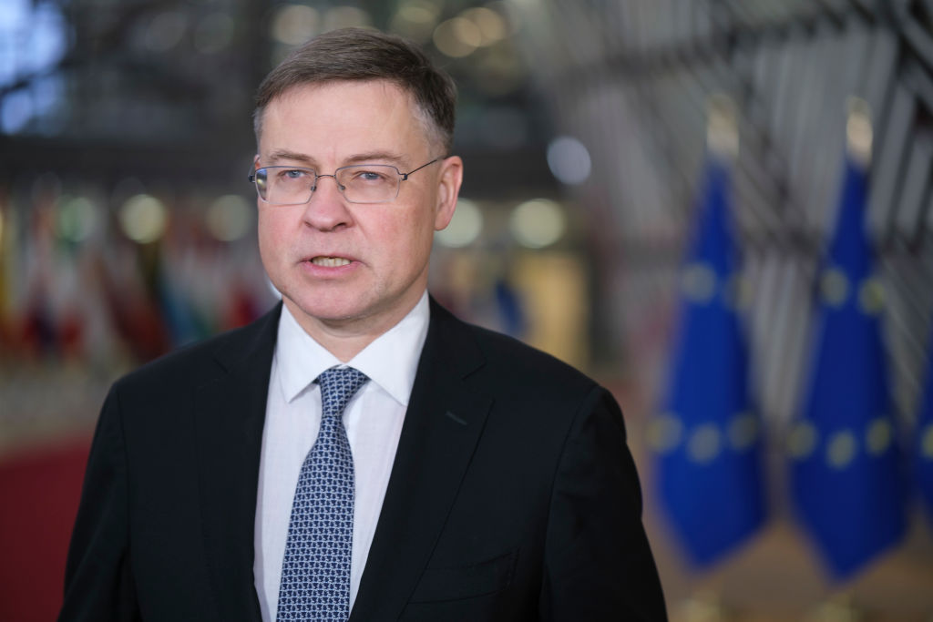 EC Vice-President Valdis Dombrovskis said new debt rules "will allow us to address today's new realities". (Photo by Thierry Monasse/Getty Images)