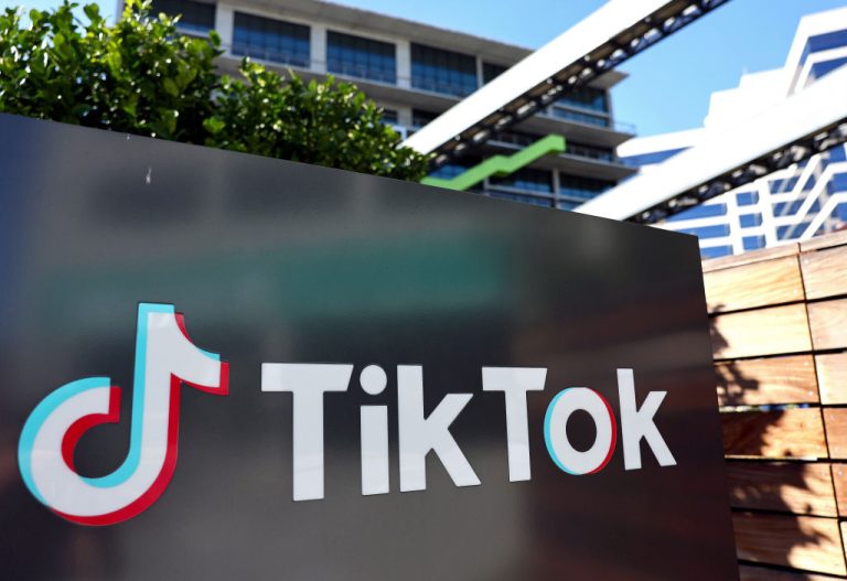 Chinese-owned social media platform TikTok has threatened to censor politicians it deems to be promoting "misinformation" in the run-up to the European elections. (Photo by Mario Tama/Getty Images)