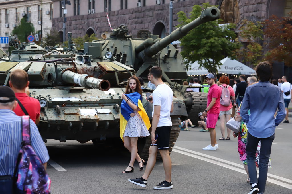 The European Parliament has insisted that it is still looking for Russia to be ultimately saddled with all of the costs of the Ukraine war. (Photo by Oleksii Samsonov/Global Images Ukraine via Getty Images)