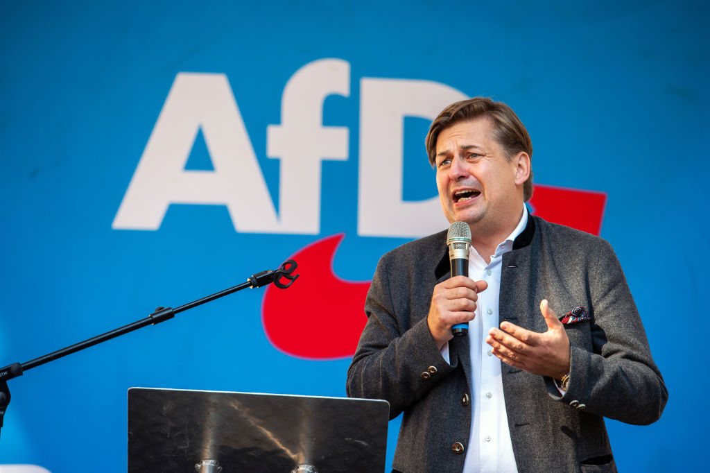 Despite regular protests attended by tens of thousands of people, the AfD still boasts the support of one-fifth of the German population. That's nearly double what it had this time two years ago. (Photo by Craig Stennett/Getty Images)