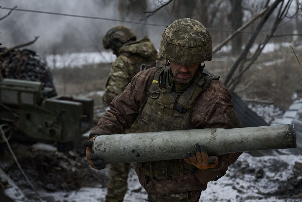 Ukraine is at risk of losing a major battleground city to Russia due to a lack of ammunition, the United States has said. (Photo by Kostya Liberov/Libkos/Getty Images)