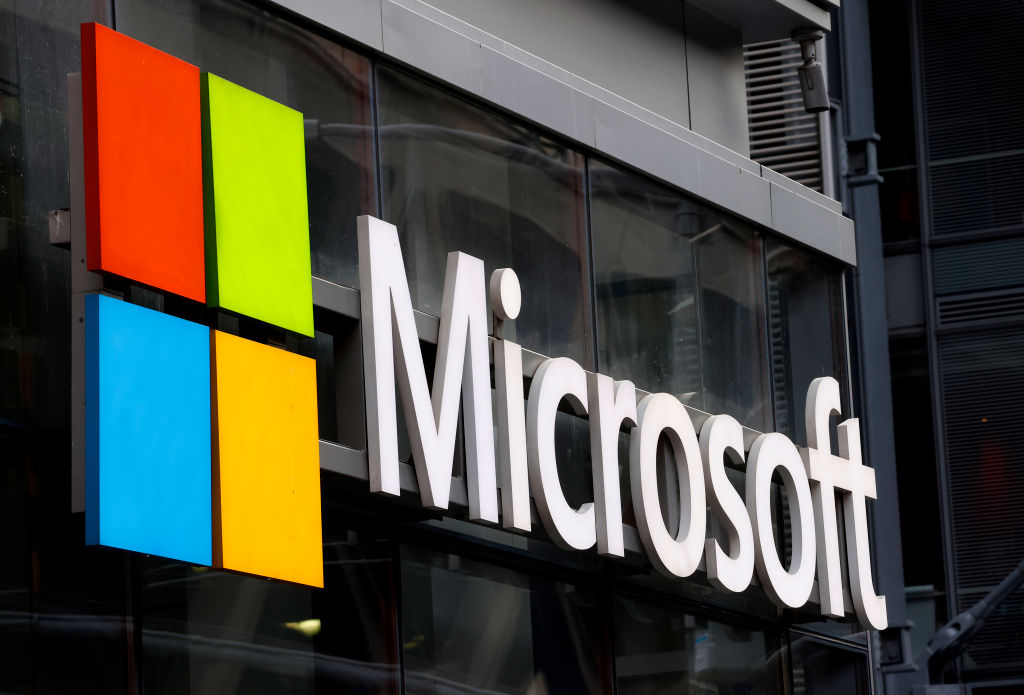 An announced partnership between Microsoft and a major French Artificial Intelligence firm has prompted outrage within the European Union, with some fearing that the deal could undermine the bloc's AI act. (Photo by Gary Hershorn/Getty Images)