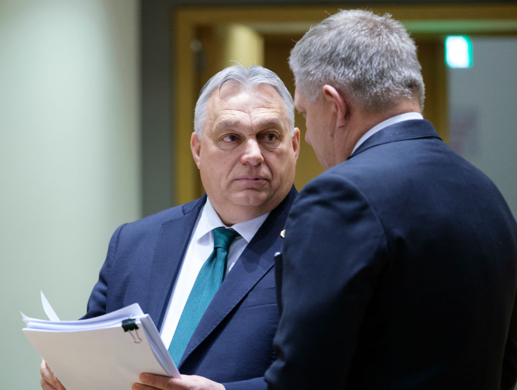 Hungarian Prime Minister Viktor Orbán has claimed that he pushed for Ukraine to join NATO back in 2008. (Photo by Thierry Monasse/Getty Images)