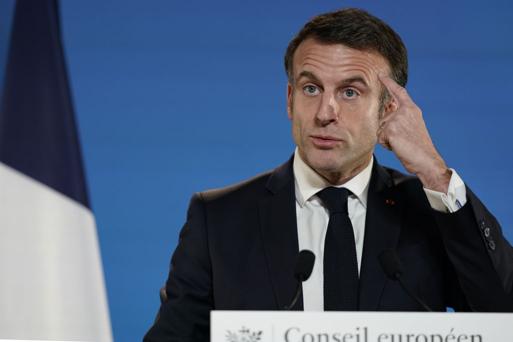 Russia has been accused of spreading fake reports of a possible attempt to assassinate Emmanuel Macron in Ukraine. (Photo by Pier Marco Tacca/Getty Images)