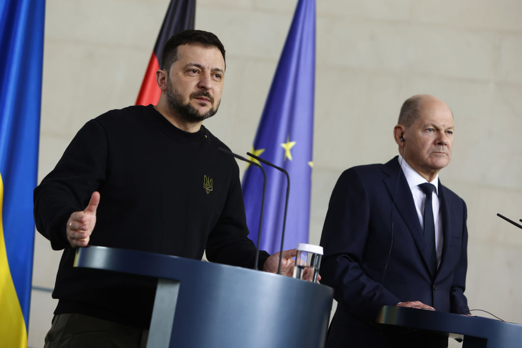 Ukraine and Germany have signed a surprise security pact valued at €1.1 billion, authorities from both countries have confirmed. (Photo by Michele Tantussi/Getty Images)