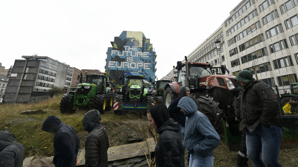 MEPs have backed the implementation of further protections for so-called "quality" agri produce in the wake of the farmers' protests across Europe. (Photo by Pier Marco Tacca/Getty Images)