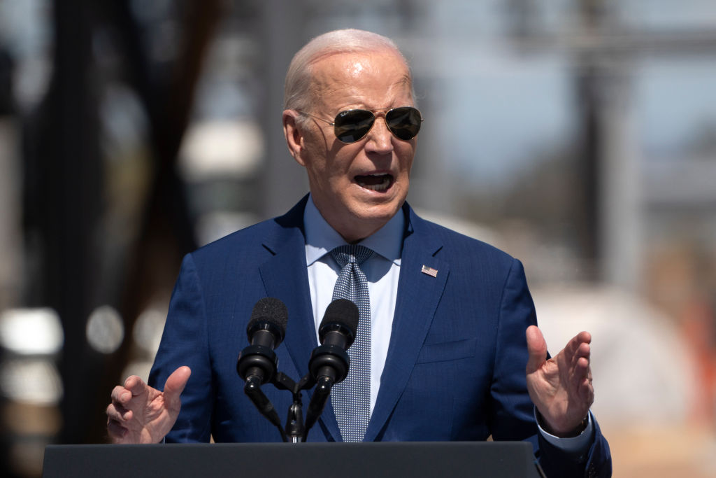 Power play: Facing upcoming elections, US President Joe Biden wants attacks on Russian energy infrastructure to stop. (Rebecca Noble/Getty Images)