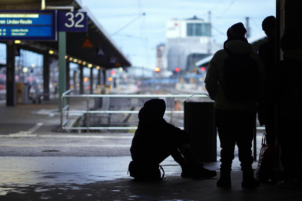 Travellers have been left stranded across Germany by transport workers' strike starting March 7. (Johannes Simon/Getty Images)