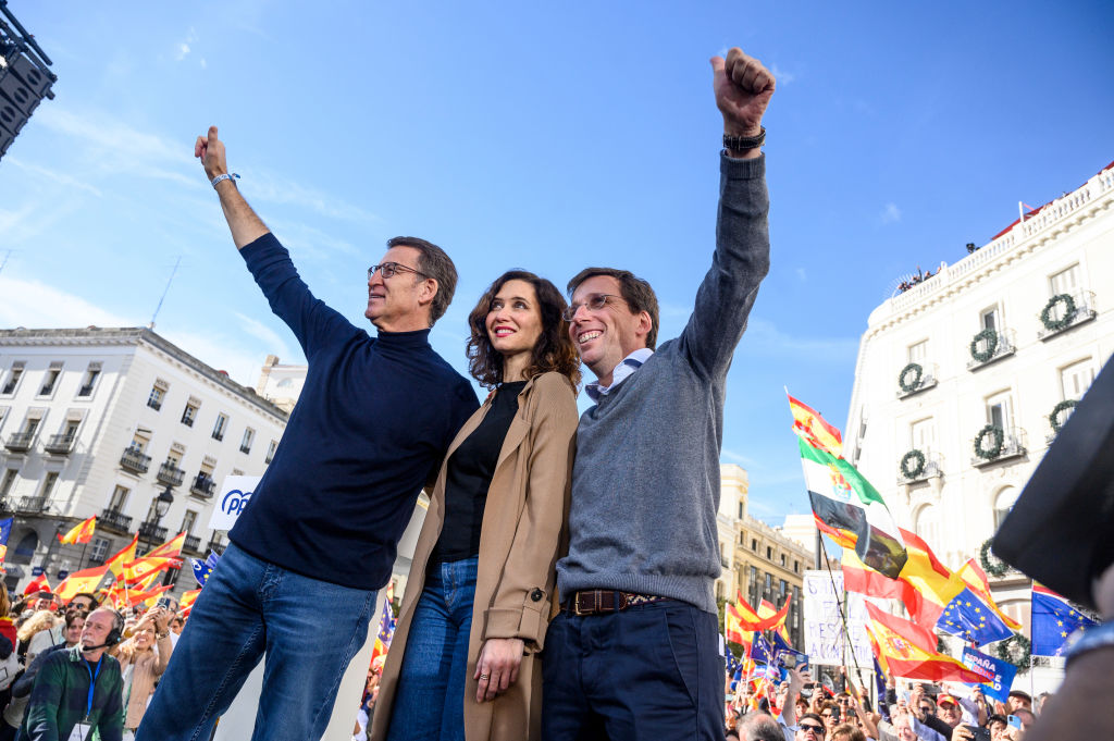 The highly polarised political landscape in Spain is set to have an impact on the European Parliament elections in favour of the bloc's growing right. (Photo by Juan Naharro Gimenez/Getty Images)