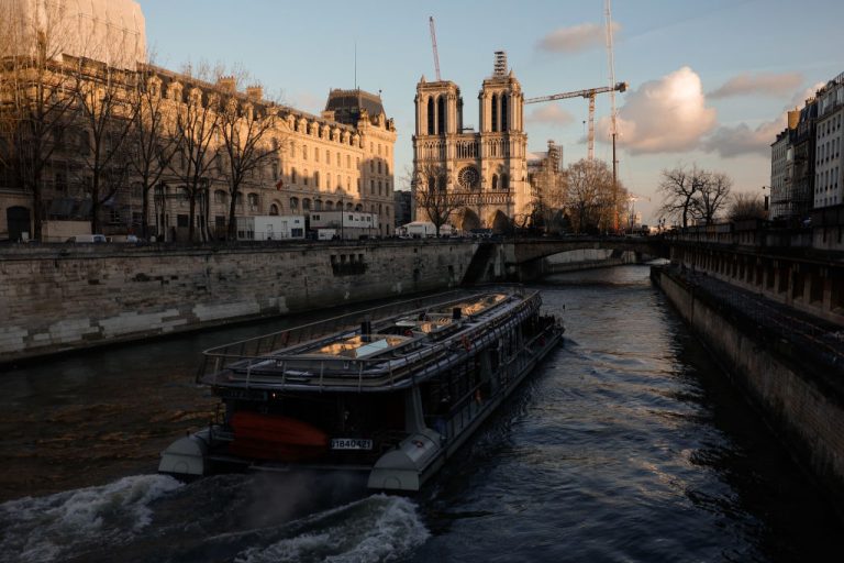 The opening ceremony to the 2024 Paris Olympics will be invite-only in order to combat the possible threat of terrorism, the French government has announced. (Photo by Ameer Alhalbi/Getty Images)