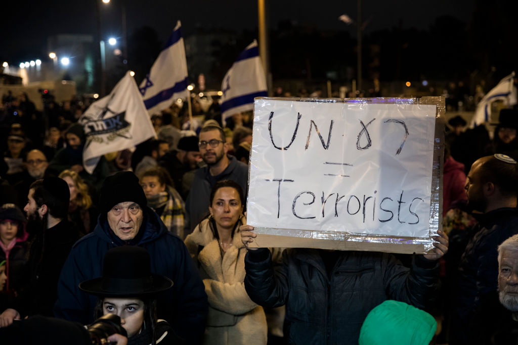 A United Nations agency backed by the European Union employs "more than 450 terrorists", Israel has claimed. (Photo by Amir Levy/Getty Images)