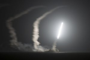 No smoke without fire: Poland said a Russian cruise missile was detected in its airspace on March 24. (Eric Garst/US Navy via Getty Images)