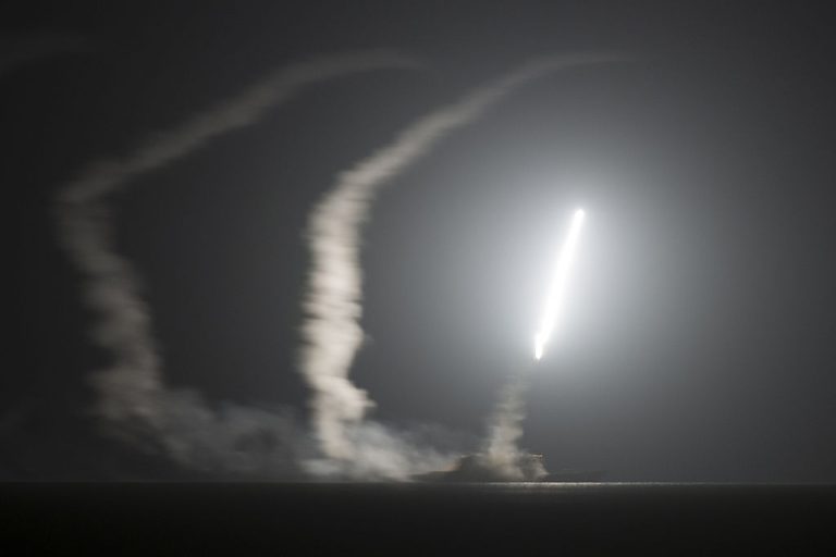 No smoke without fire: Poland said a Russian cruise missile was detected in its airspace on March 24. (Eric Garst/US Navy via Getty Images)