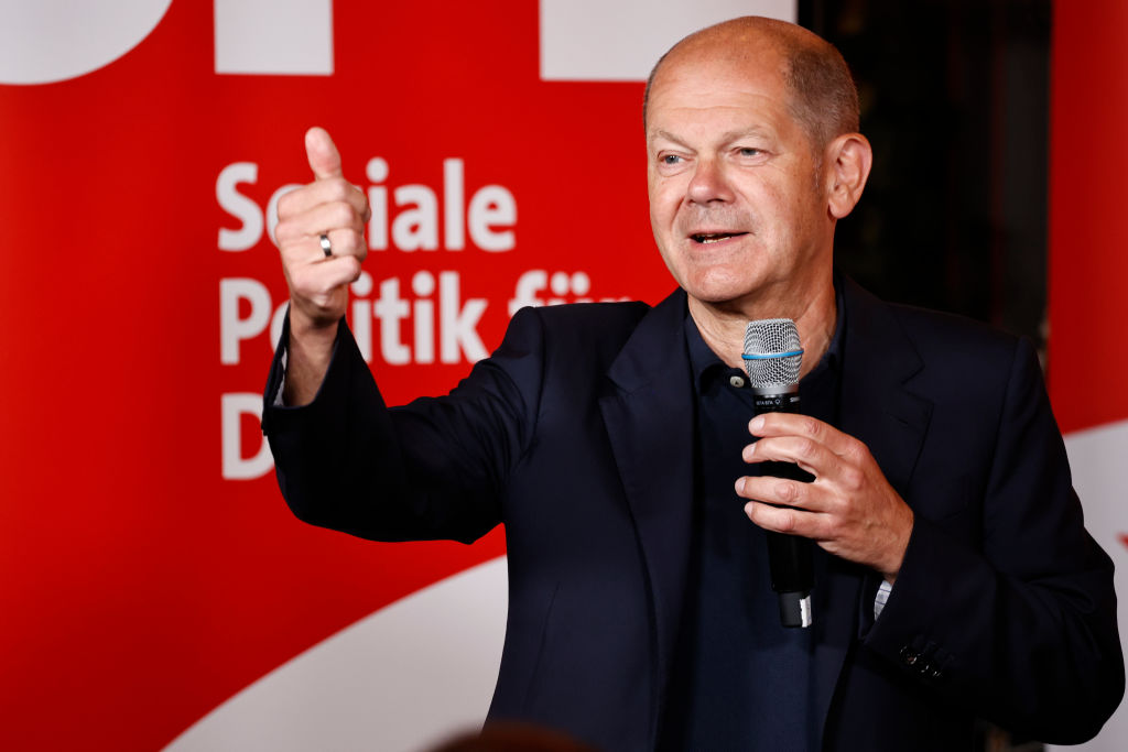 German Chancellor Olaf Scholz is looking to TikTok -audience approval, it seems. (Morris MacMatzen/Getty Images)