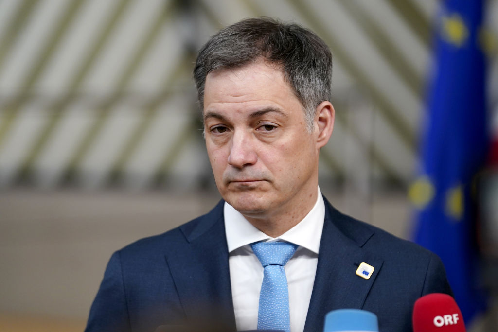 Alexander De Croo Prime Minister of Belgium says investigators discovered Russian groups are trying to influence the European Parliament elections. (Pier Marco Tacca/Getty Images)