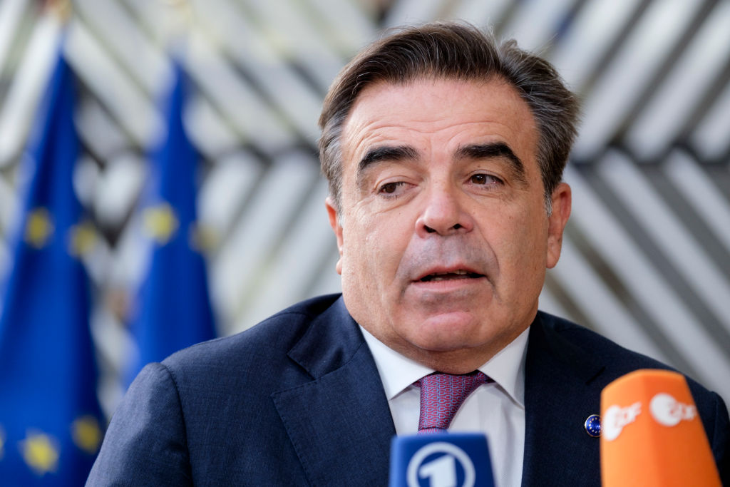 European Commission Vice-President Margaritis Schinas has been slammed for an "incomprehensible" remark regarding ongoing UK-EU negotiations on Gibraltar. (Photo by Thierry Monasse/Getty Images)